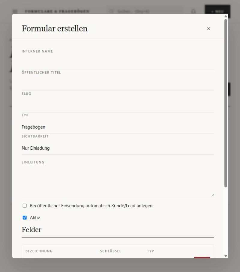 Formular-Editor