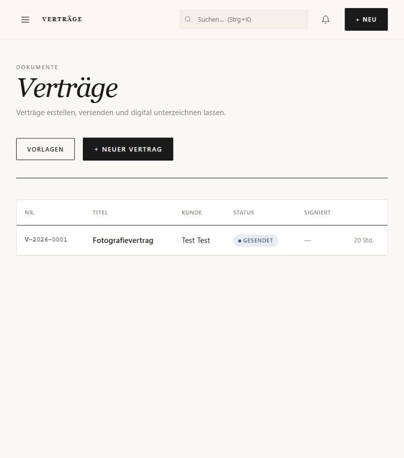 Vertragsliste