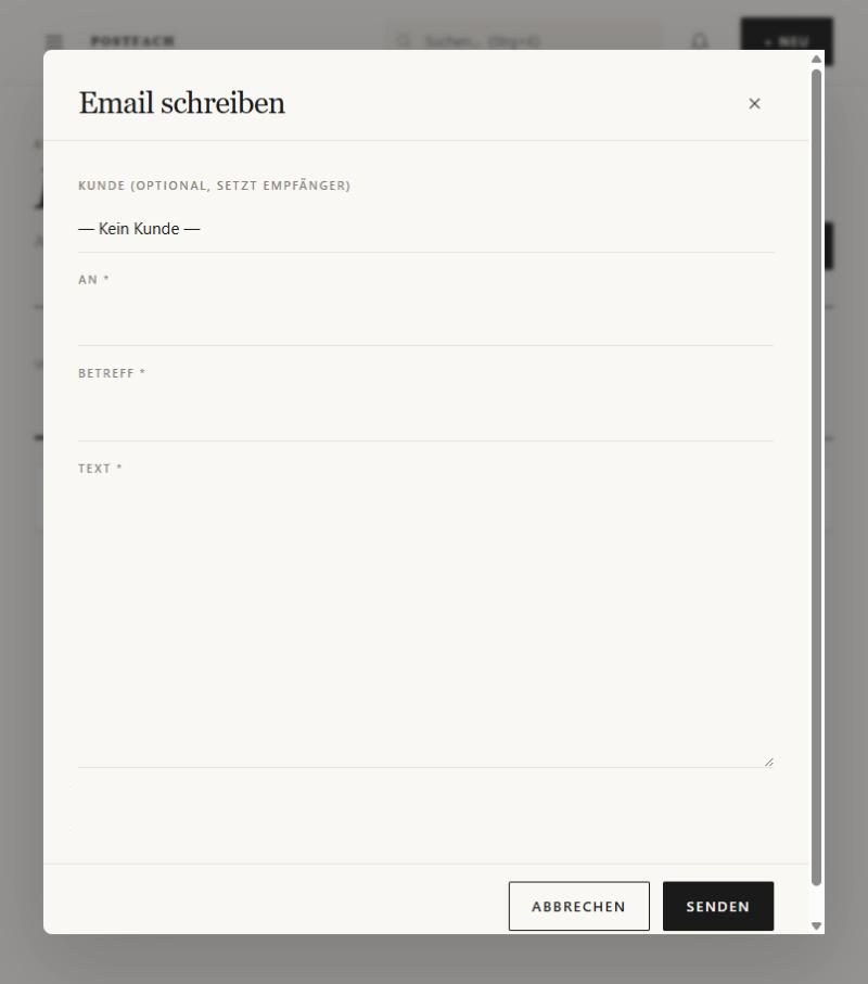 E-Mail schreiben