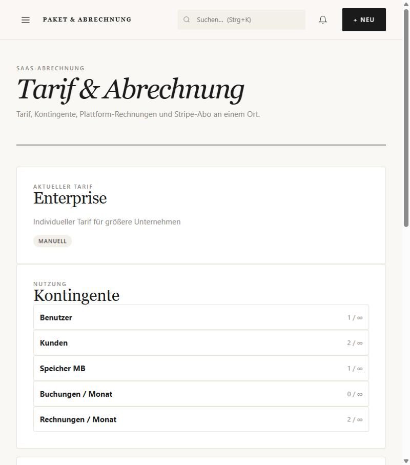 Tarif und Kontingente